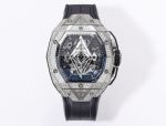 Hublot Big Band Sangbleu III 42mm Blue Dial Diamond Bezel 7750 Movement Lady and Men Watch